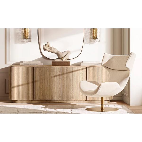 Meubles de table de console en acier inoxydable personnalisés avec plafond de pierre sintrée / céramique