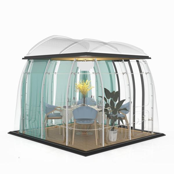 Luxury Outdoor Clear Igloo 360 Dining Bubble Tent Synchronous Rectification