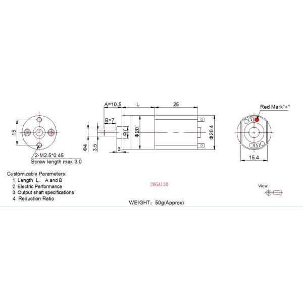 20mm Small Gear Motor High Torque Mini DC Gear Motor 6v 12v For Smart Home Appliance