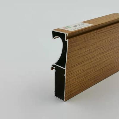 6061 Wood Finish Aluminium Profiles Door Frame Extrusion For Hotel Villa