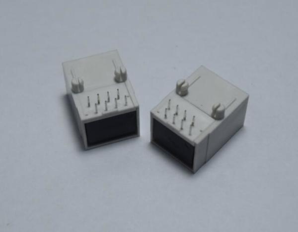 Computer RJ45 Female Connector , PCB Shielded Ethernet Connector UL Approved