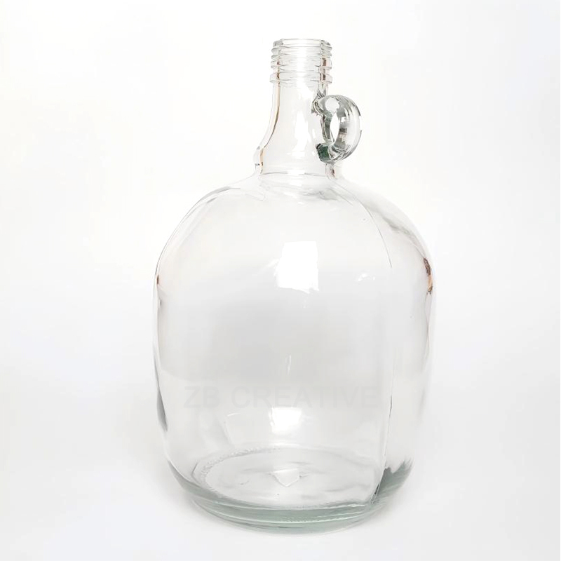 3000ml Custom Vodka Bottle Gallon Glass Screw Cap Alcohol Container 1280g CY3000-1447B