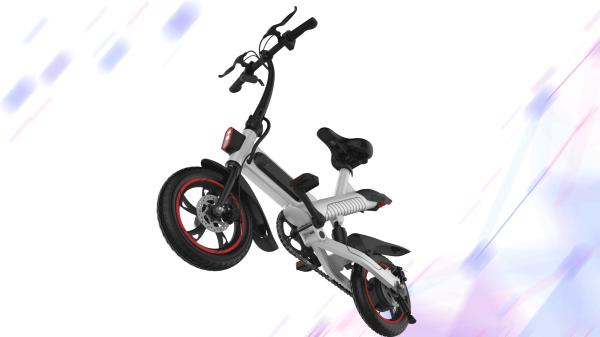 Custom Foldable Electric Bike , Ultra Light  Fold Up Bicycle Leather Soft Seat