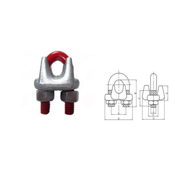 Us Type G450 Malleable Galvanized metal Wire Rope Clip Size 1/8'' -  3