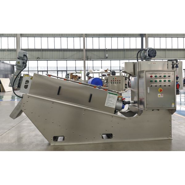 0.5–5kW Screw Press Sludge Dewatering Machine , Effluent Treatment Plant For Textile Industry