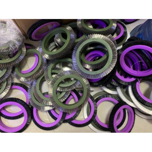 LK Monforts Bobcock Bruckner Stenter Brushes Nylon Bristle PP Hog Hair Dyeing Machinery Parts OD*ID