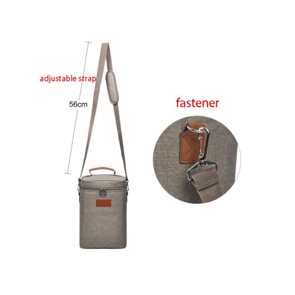 Premium quality Ice Insulated oxford wine bottle cooler bag for four wines