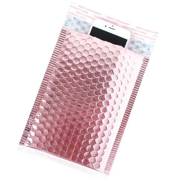 Rose Gold Glitter Poly Bubble Mailers Recyclable Garment Packaging