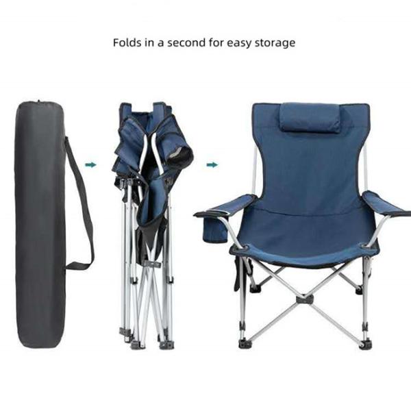 Portable Folding Beach Chair Outdoor Fishing Gear Leisure Sitting And Lying