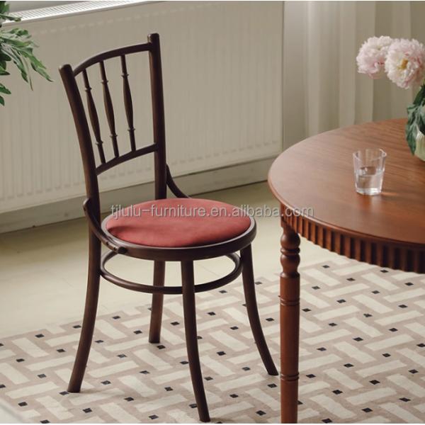 Muebles de comedor Madera maciza Veludo de madera clásica de lujo usado antiguo sillas modernas para bodas y eventos especiales