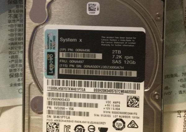 00NA496 00NA497 IBM System X Hard Drive 2TB SAS 12GB 2.5 Inch X3650M5 X3850X6