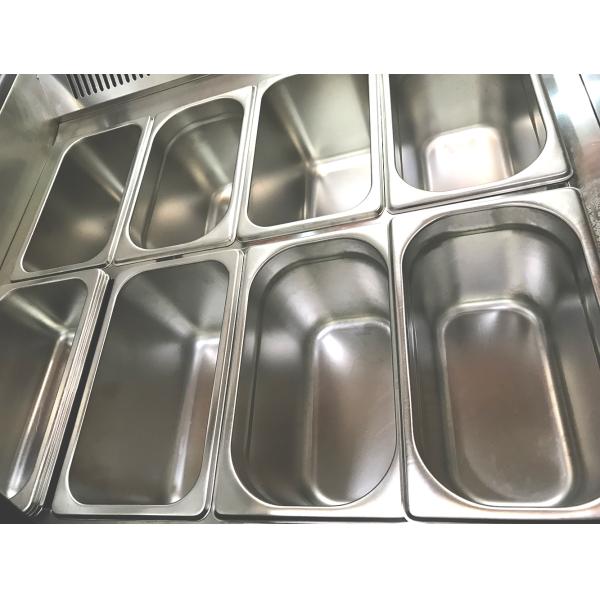 New Design 8 Trays Commercial  Ice Cream Gelato Display Freezer With Defrost System and Lighting