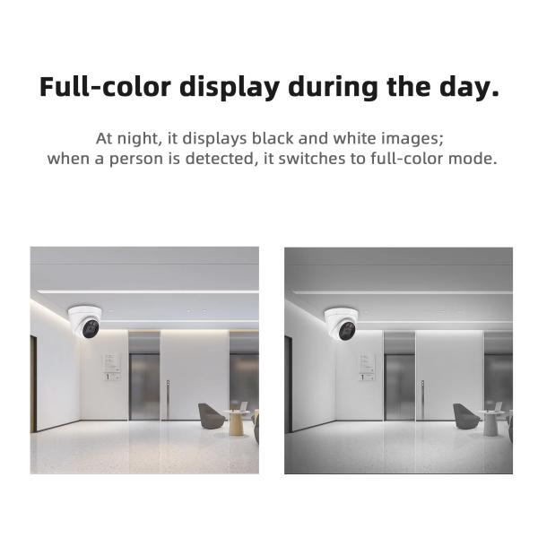Camera De  IR Full Color CCTV Dome IP POE Network Camera Cctv 2.8mm Night Vision Poe 5mp Dome Security Camera
