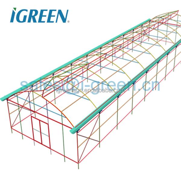 Climate Controlled Agricultural Greenhouse Hot Dipped Galvanized Steel Greenhouse