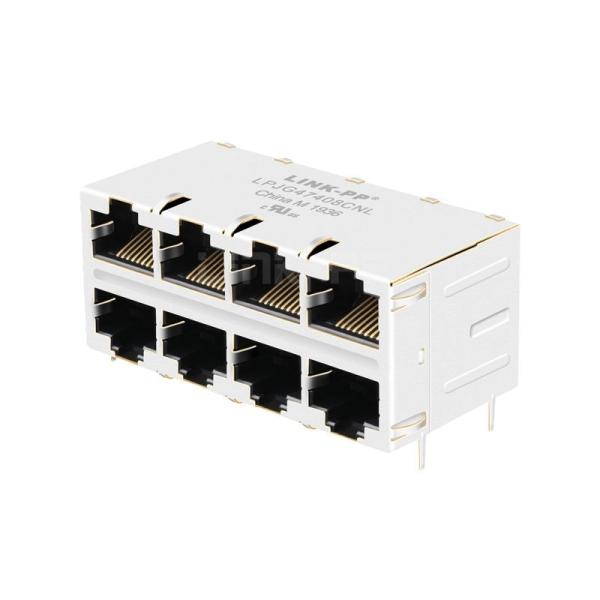 10/100 Base-T Tab Up без светодиода 2X4 Port Stacked RJ45 Connector