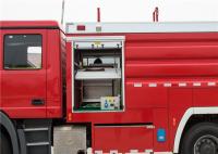 6x6 véhicules de pompiers d'aéroport d'entraînement avec la portée de jet de moniteur de mousse de l'eau au-dessus de 75m