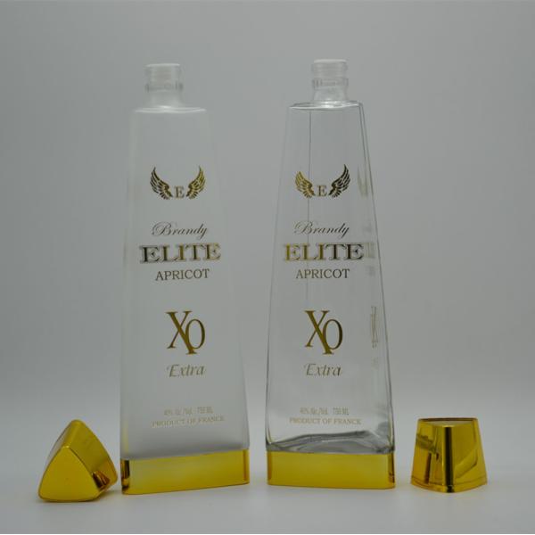Unique Guitar Shape Customized Glass Bottle for Spirits Screen Printing Material
