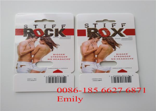 Paper Material Blister Card Packaging For All Nature FX9000 Penis Power Capsules