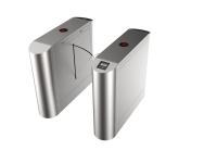 Torniquete automático da porta da barreira da aleta da alta segurança 304 de aço inoxidável com o leitor de cartão de IC/ID