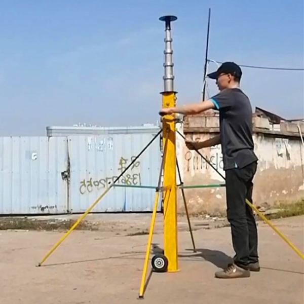 Winch Up Tripod 15KG 2MM Alu Tube  Short Car Antenna