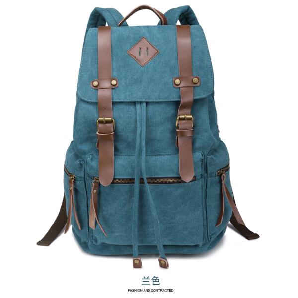 New canvas shoulder bag men and women casual canvas bag tide backpack schoolbag bag Europe