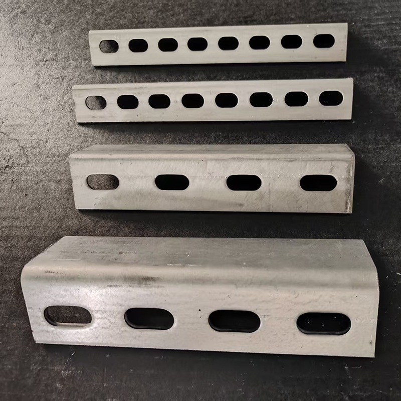Hot Dipped Galvanized Metal Slotted Channel Angle Iron With 275g/m²  Zinc Coating