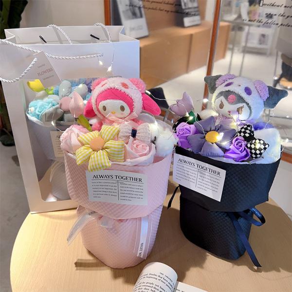 Valentine's Day Gifts Creative Plush Doll Flower Bouquets Finished Dolls Muse Flower Bouquets Mother's Day International Women's Day