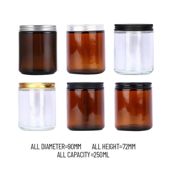 Wholesale Amber Glass Candle Jar-Custom Luxury Finish,Unique Designs Bulk Pricing for Retailers
