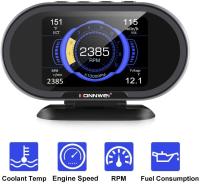 KONNWEI KW206 auto RPM calibram o velocímetro do varredor OBD2 a bordo do computador com 3,5