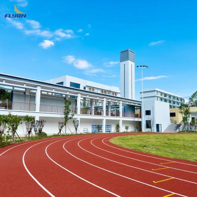 Full Pour System Rubber Athletic Track For Stadium Jogging Park