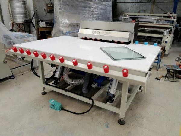 Single Side Heated Roller Press Machine For Warm Edge Spacer With Tilting Table