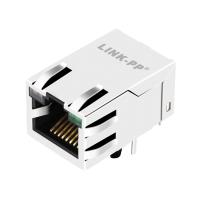 Base-T Tab Up de JXT7-1139NL 10G 1 Rj45 portuário Jack Connector Right Angle Shielded com diodo emissor de luz de YG/G
