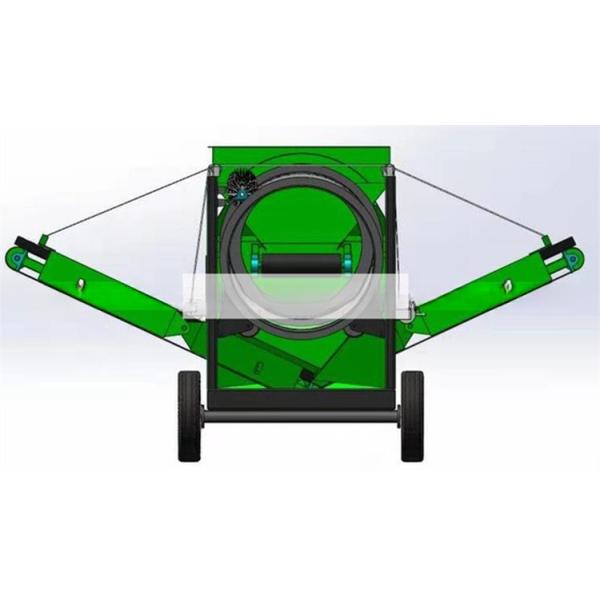 25 Degrees Conveyor Angle Large Capacity Mobile Compost Fertilizer Rotory Trommel Screen