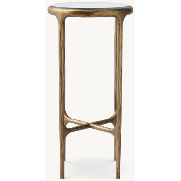 Stainless Steel Sintered Stone Top Side Table Furniture For Modern Living Room Customizable ST-2007