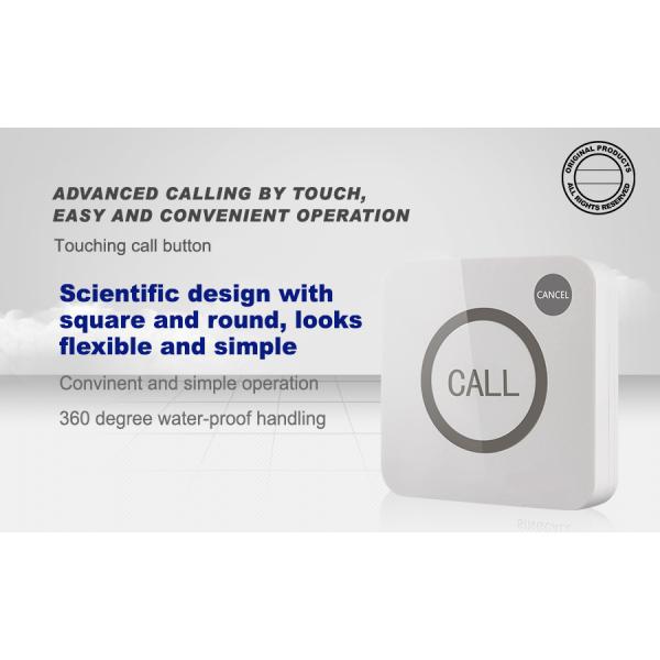 Беспроводный 433.92mhz пациентский сенсорный звонок колокол с 1 м выдвижной кабеля