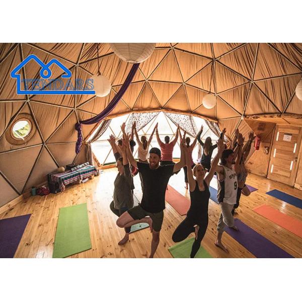 Reinforced Alloy 15m Dia Commercial Dome Tent PVC Cover Geodesic Design for Restaurant Venues