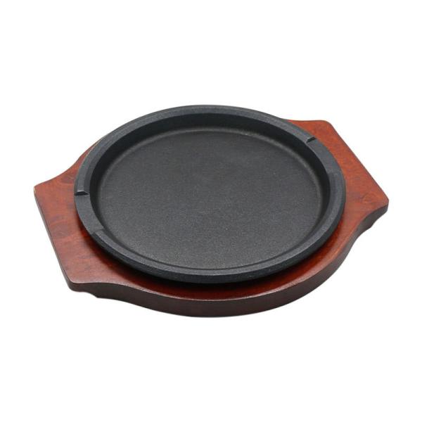 Круглые пиццы стейк литые железные блюда для подачи