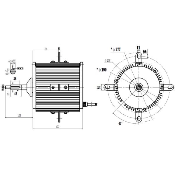 Тип изоляции b вентиляторного двигателя теплового насоса IP54 50Hz трехфазный водоустойчивый