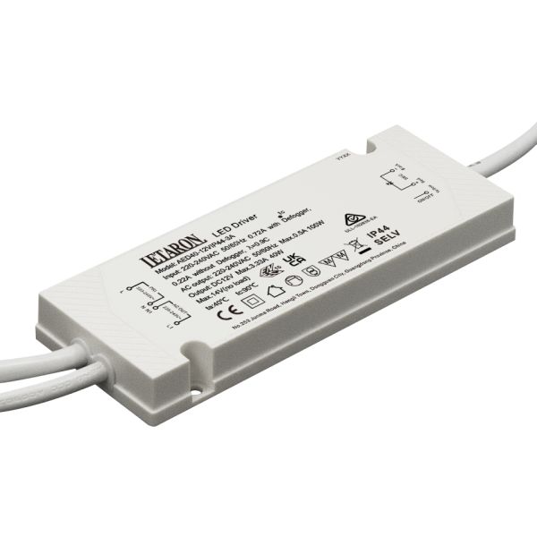 Letaron GenIII 40W 12V Mirror LED Driver with Defogger Relay and Cables