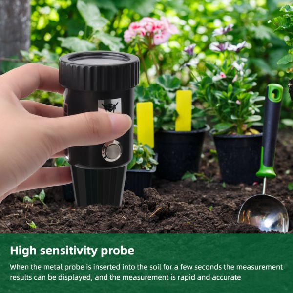 Portable Digital Handheld Soil PH Meter Tester , Soil PH Moisture Meter