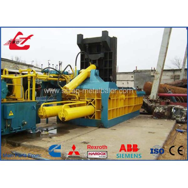 200 Tons Scrap Metal Baler Machine For Leftover Metals / Copper / Aluminum , Siemens Motor