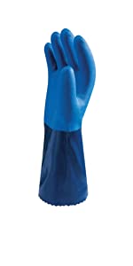 Grip Grain Finish Hand Pvc Heavy Duty Industrial Safety Working Gloves Cotton Liner Orange Full Coated Pvc Dip Gloves