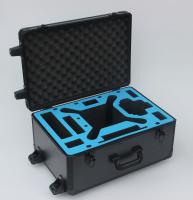 Chariot dur en aluminium à noir de caisse du fantôme 3 de DJI avec des roues 5,5 kilogrammes d'ignifuges