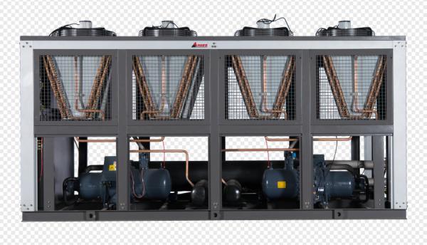 Chiller à vis de type Hanbell Capacité de refroidissement de 500 kW Condensateur refroidi par air pour refroidissement industriel