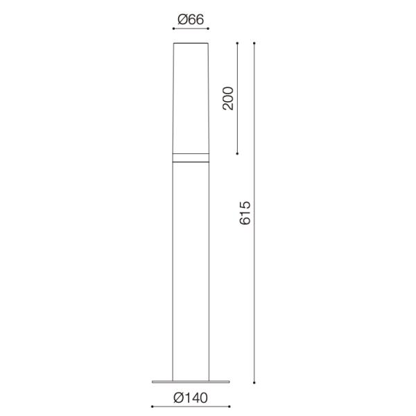 Lámparas de césped E27 SMD COB LED Pole Light Impermeable contra la oxidación Parque de jardín Luces de pasillo LED
