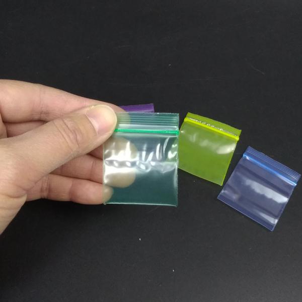 Transparent Mini Plastic Zipper Bags For Food Phone Card Packaging
