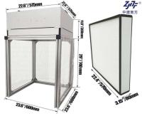Filtración FFU escritorio de flujo laminar del capó del banco 2x2 pies 575 * 575 * 300mm