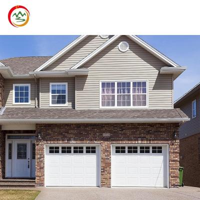 China Factory Custom Electrical Shutter Doors Villa Exterior Aluminum Garage Doors Tempered Smooth Surface Garage Doors