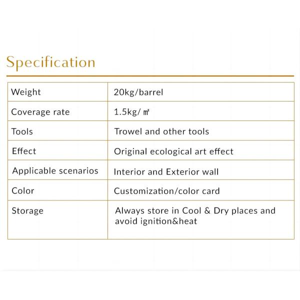 Внутренние и наружные покрытия зданий декоративная штукатурка E96 текстура краски с низким MOQ