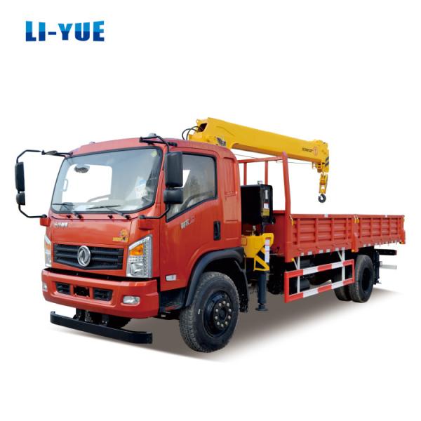 Dongfeng 4x2 6 Tons truck mounted crane truck with crane 